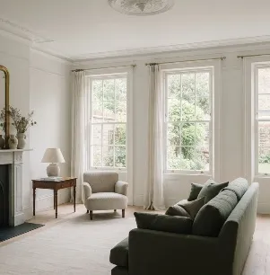Interior painting in a period drawing room